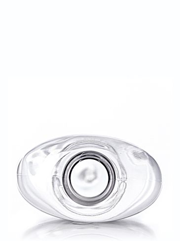 4 oz clear PET plastic cosmo oval bottle with 20-410 neck finish