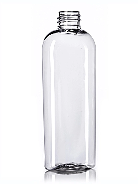 4 oz Clear PET Plastic Cosmo Oval Bottle – B461