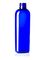 4 oz cobalt blue PET plastic cosmo oval bottle with 20-410 neck finish