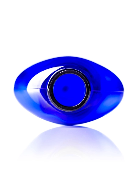 8 oz Cobalt Blue PET Plastic Cosmo Oval Bottle – B463B