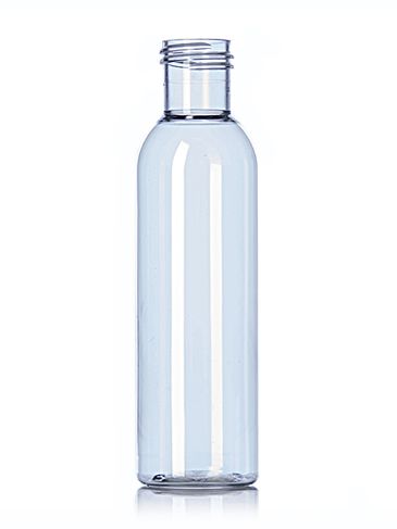 4 oz clear PET plastic cosmo round bottle with 24-415 neck finish