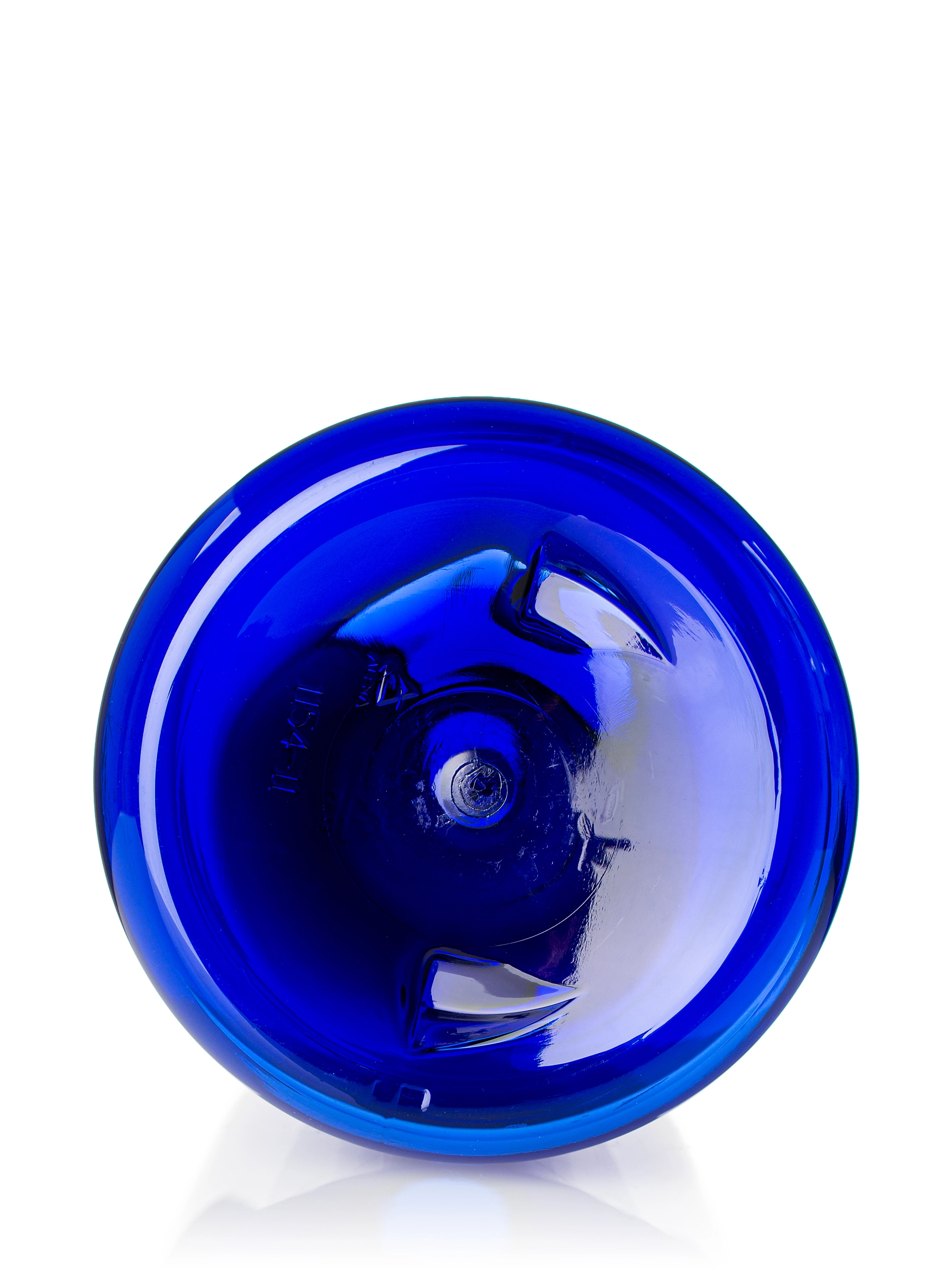 24 oz Cobalt Blue PET Plastic Squat Boston Round Bottle – B473BL
