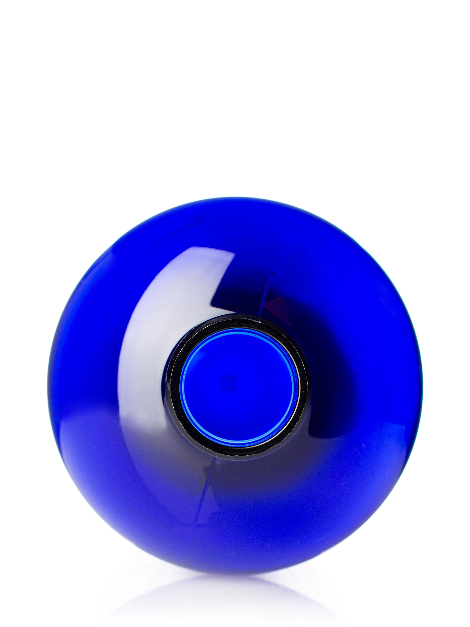 24 oz Cobalt Blue PET Plastic Squat Boston Round Bottle – B473BL