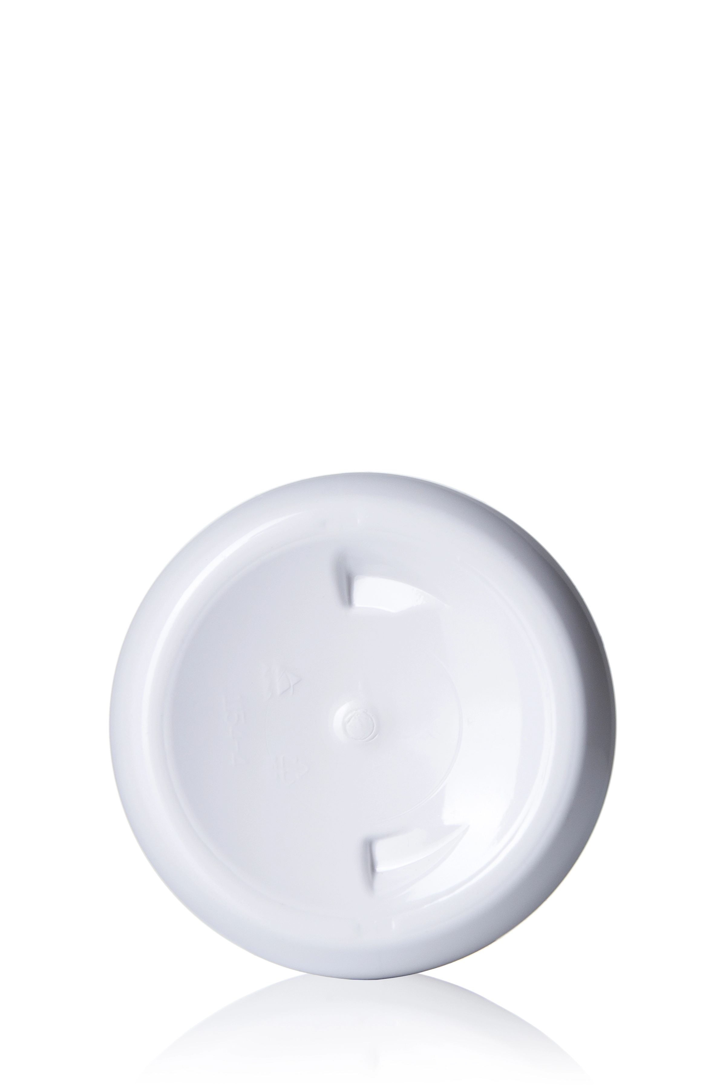 24 oz White PET Plastic Squat Boston Round Bottle – B473WH