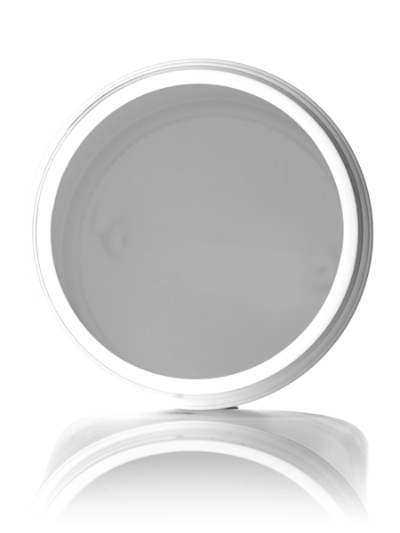 100 oz White HDPE Plastic Single Wall Canister – B495
