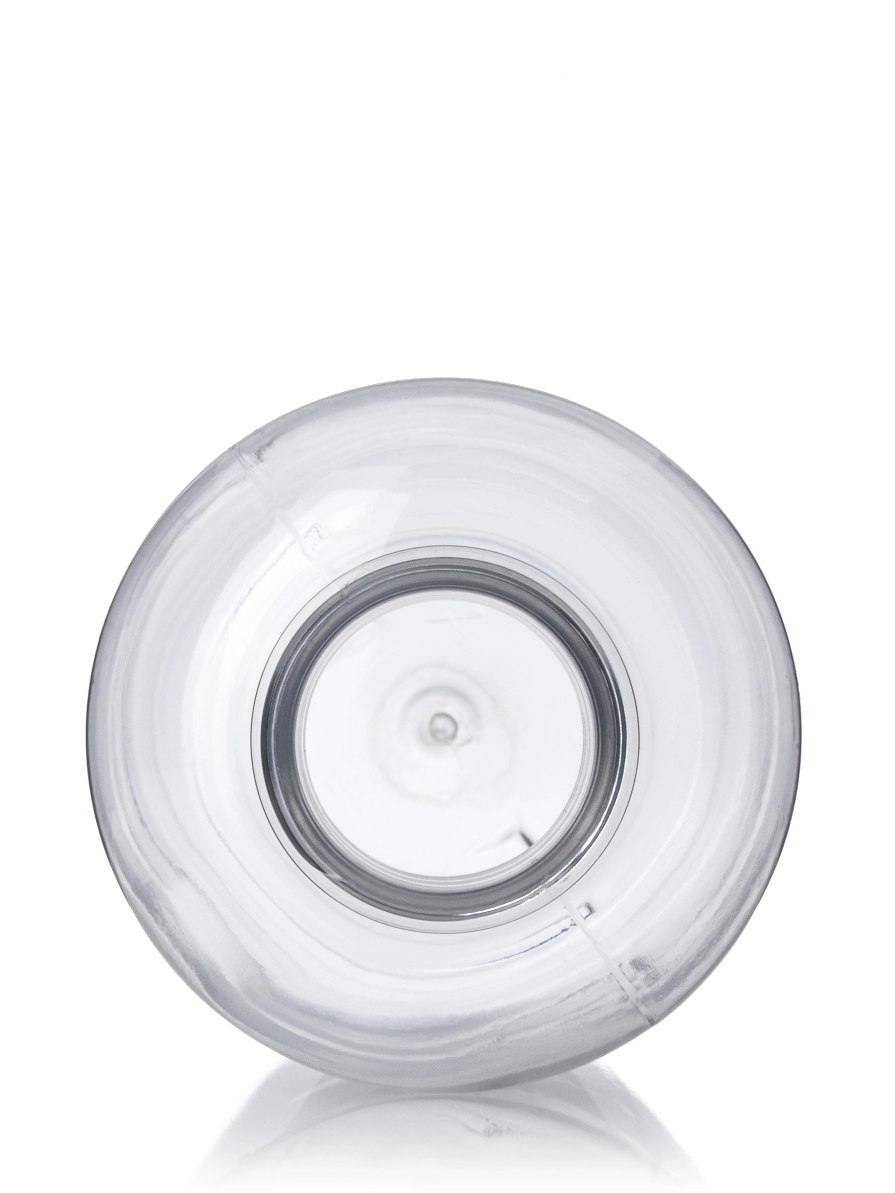 12 oz Clear PET Plastic Boston Round Bottle – B505CL