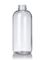 12 oz clear PET plastic boston round bottle with 28-400 neck finish