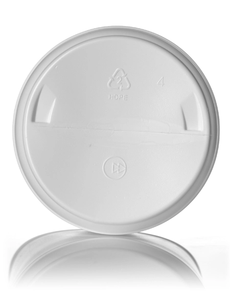 70 oz White HDPE Plastic Single Wall Canister – B510