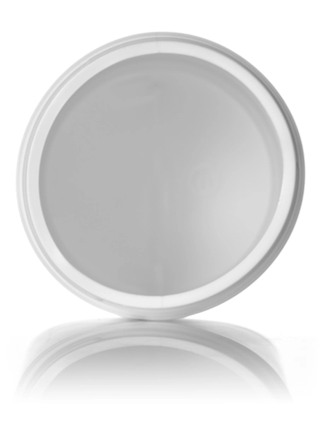 70 oz White HDPE Plastic Single Wall Canister – B510