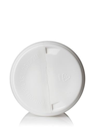 55 oz white HDPE plastic wide-mouth container with 120 mm triple thread neck finish