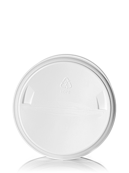 55 oz White HDPE Plastic Wide-Mouth Container – B520