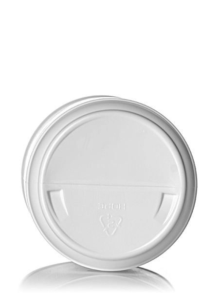 32 oz White HDPE Plastic Single Wall Canister – B525