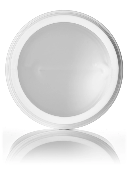 16 oz White HDPE Plastic Wide-Mouth Container – B535