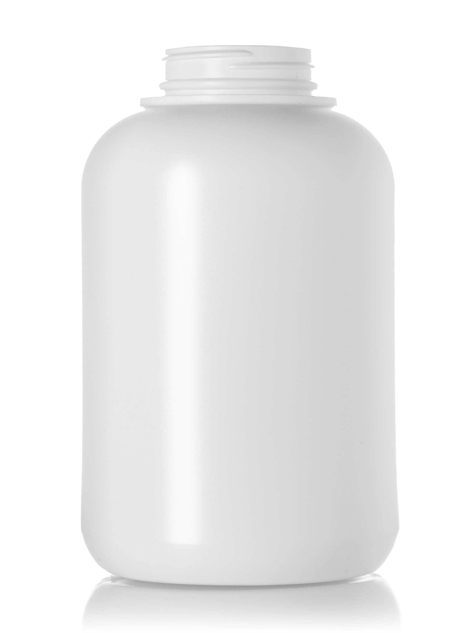 1250 cc White HDPE Plastic Wide-Mouth Container – B565WH