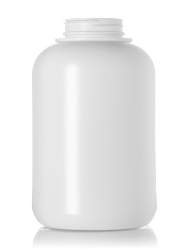1250 cc white HDPE plastic wide-mouth container with 53-400 neck finish