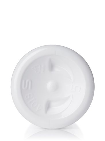 2 oz white PET plastic cosmo round bottle with 20-410 neck finish