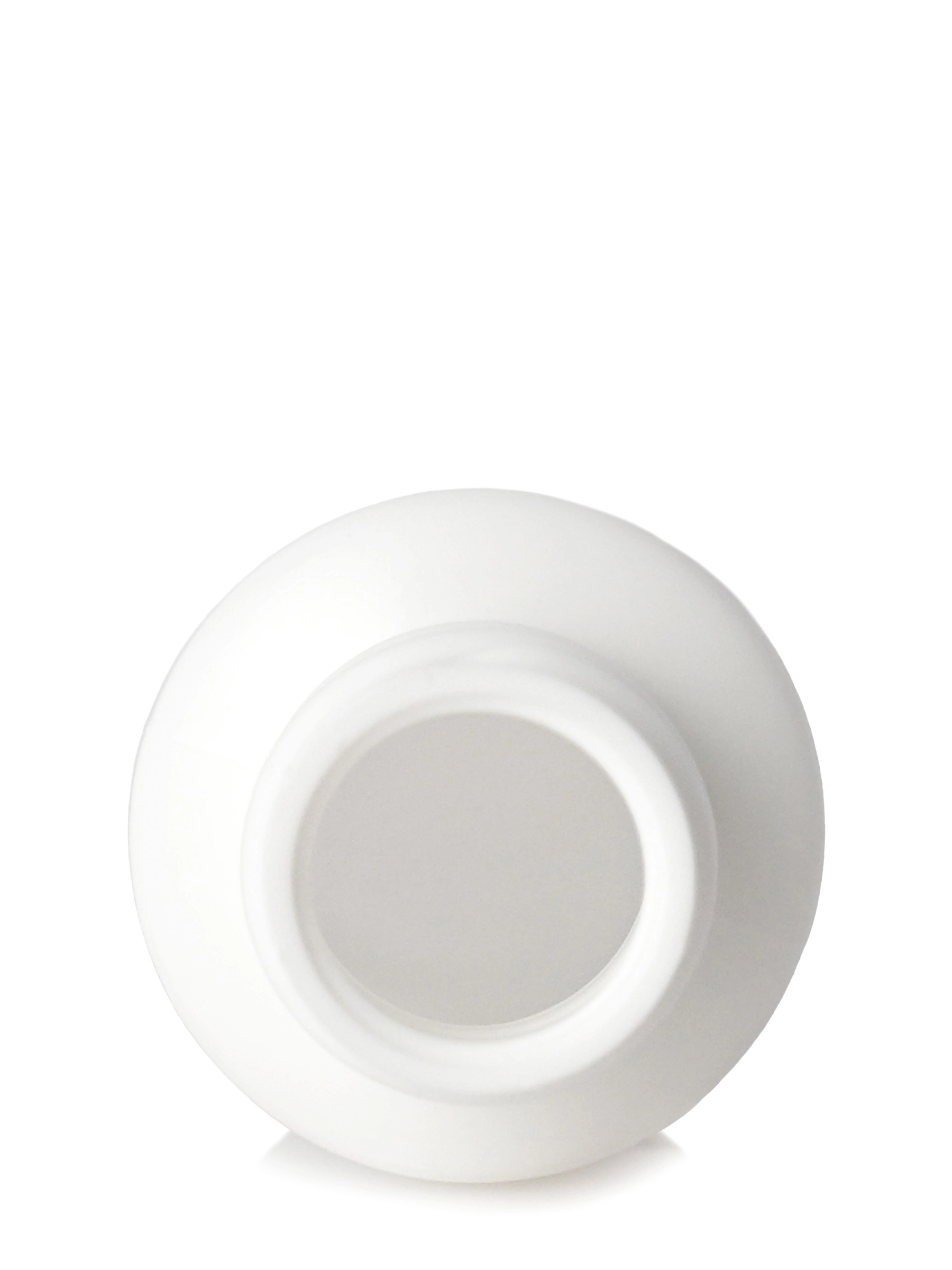 1 oz White HDPE Plastic Cylinder Round Bottle – B585WH