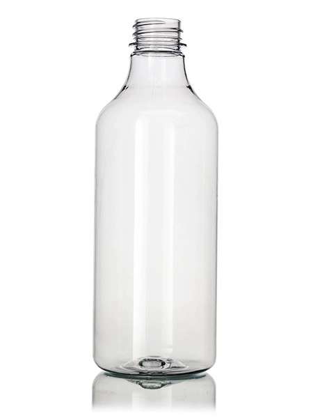 16 oz Clear PET Plastic Round Bottle – B588CL