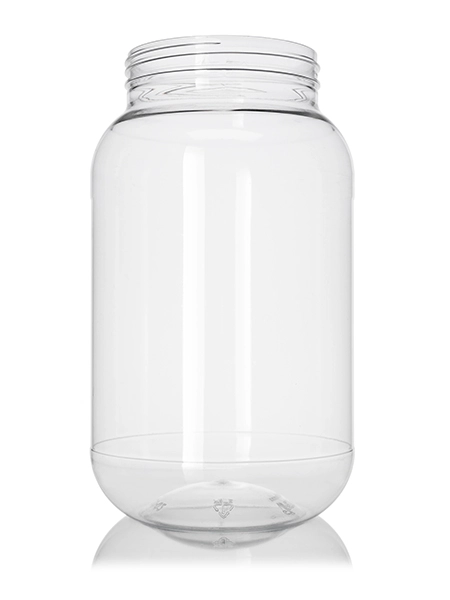120 oz Clear PET Plastic Wide-Mouth Container – B589CL