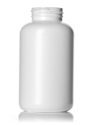 400 cc white HDPE plastic pill packer bottle with 45-400 neck finish