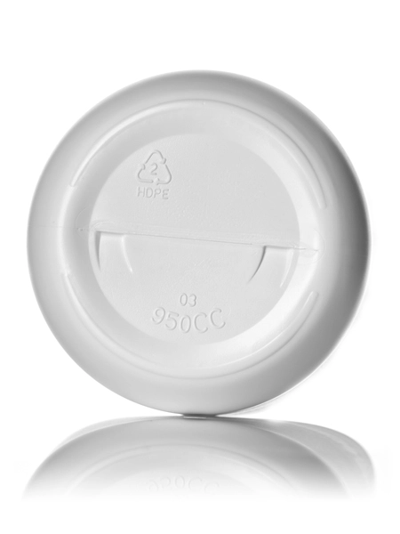 950 cc White HDPE Plastic Pill Packer Bottle – B612