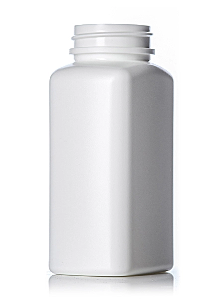190 cc White HDPE Plastic Oblong Pill Packer Bottle – B614