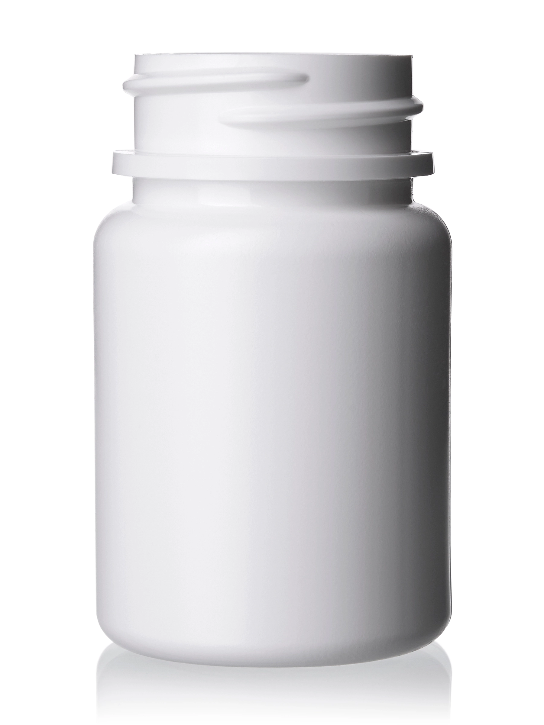 40 cc White HDPE Plastic Pill Packer Bottle – B621W