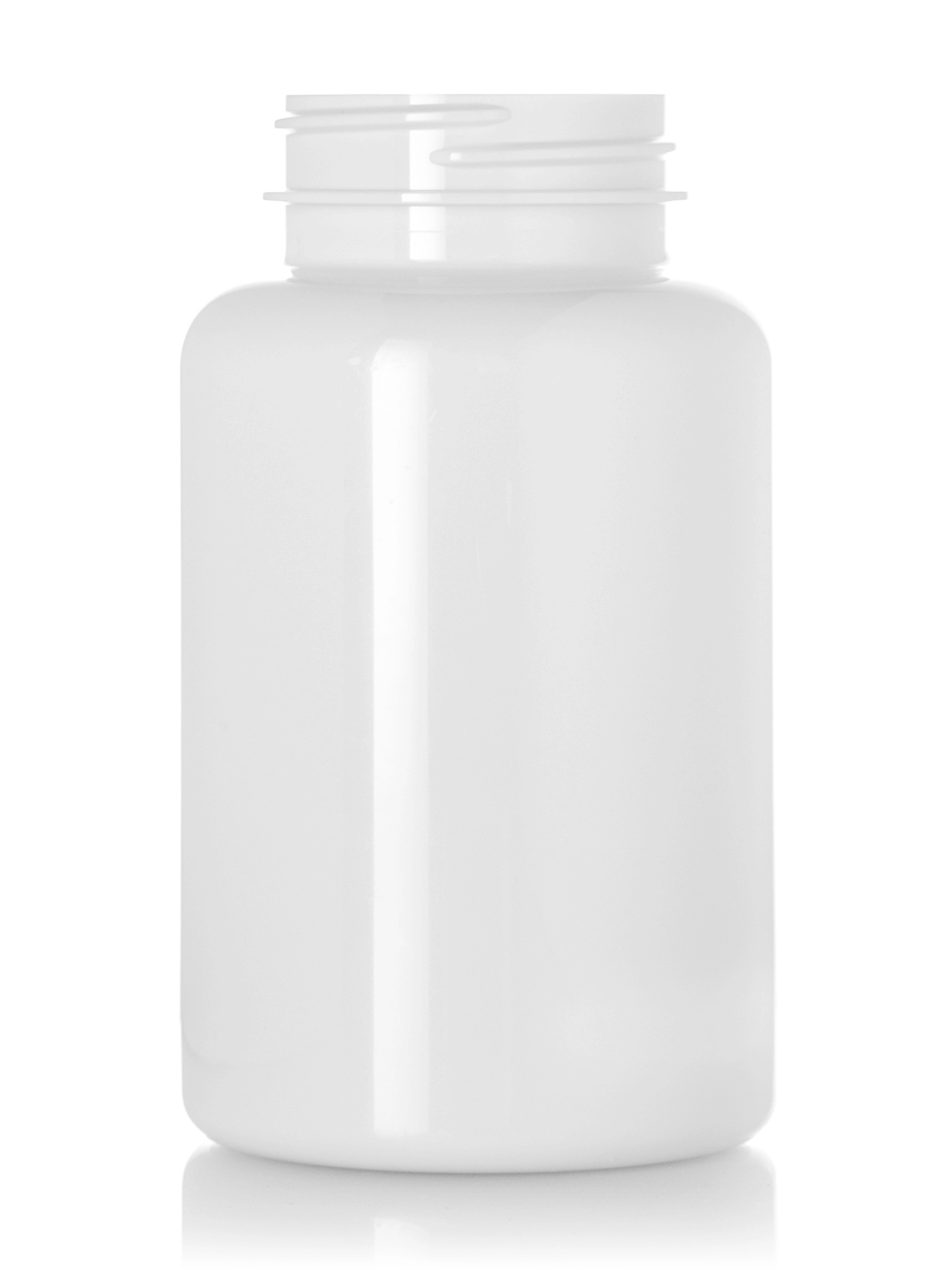 250 cc White PET Plastic Pill Packer Bottle – B636WH