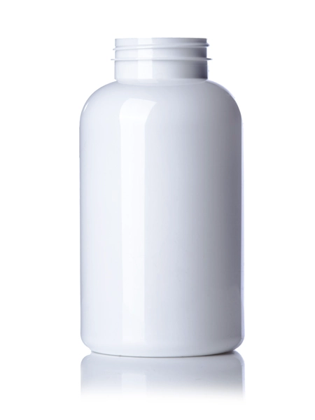 500 cc White PET Plastic Pill Packer Bottle – B639