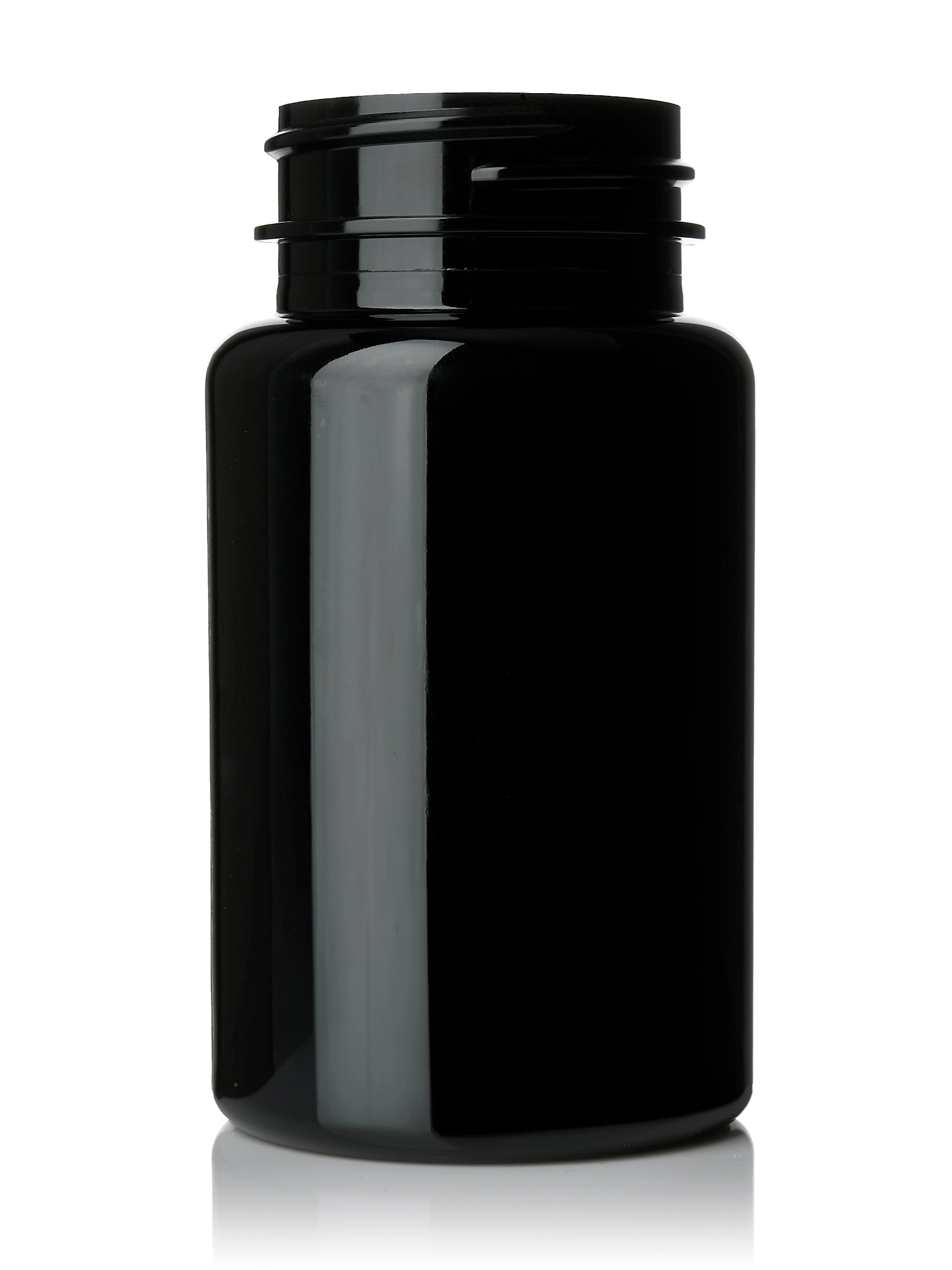 100 cc Black PET Plastic Pill Packer Bottle – B641BK