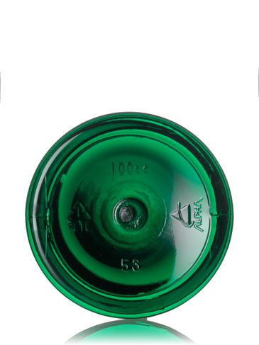 100 cc dark green PET plastic pill packer bottle with 38-400 neck finish