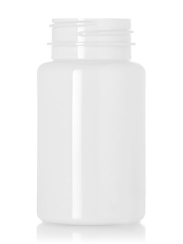 100 cc white PET plastic pill packer bottle with 38-400 neck finish
