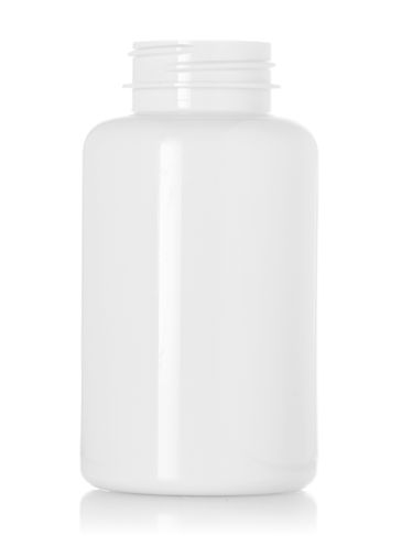 200 cc white PET plastic pill packer bottle with 38-400 neck finish