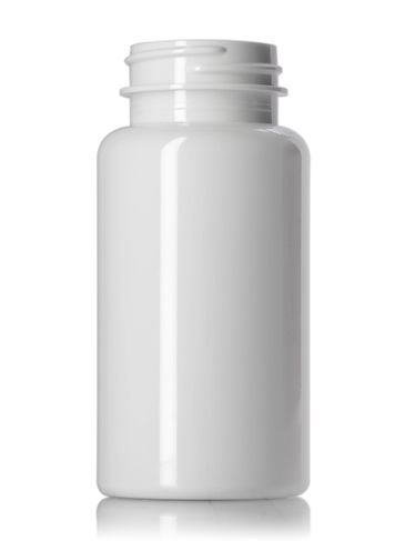 150 cc white PET plastic pill packer bottle with 38-400 neck finish