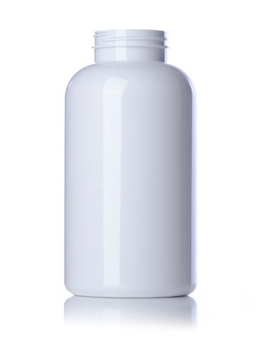 750 cc white PET plastic pill packer bottle with 53-400 neck finish