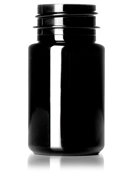 60 cc Dark Amber PET Plastic Pill Packer Bottle – B648DA