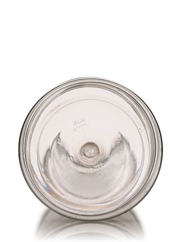4 oz clear PET plastic round spice bottle with 43-485 neck finish