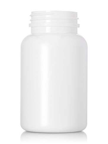 200 cc white HDPE plastic pill packer bottle with 45-400 neck finish