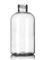 6 oz clear PET plastic boston round bottle with 24-410 neck finish