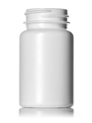 100 cc white HDPE plastic pill packer bottle with 38-400 neck finish