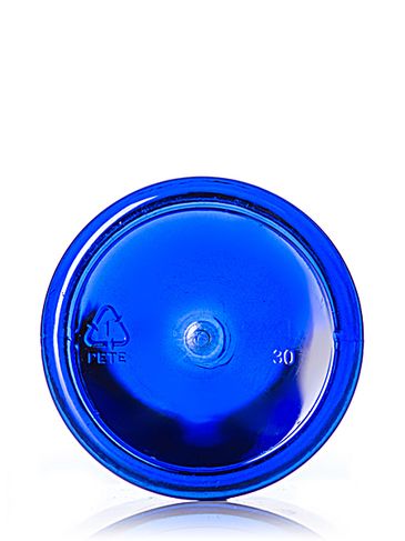 225 cc cobalt blue PET plastic pill packer bottle with 45-400 neck finish