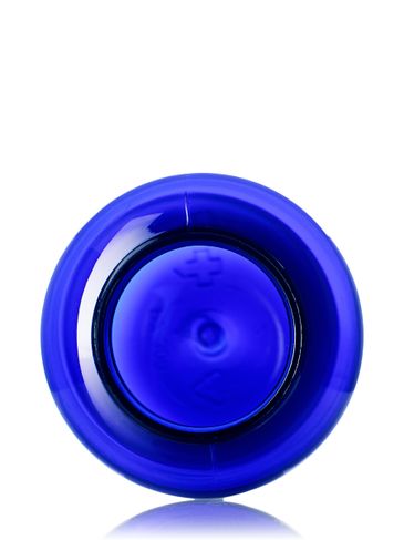 300 cc cobalt blue PET plastic pill packer bottle with 45-400 neck finish