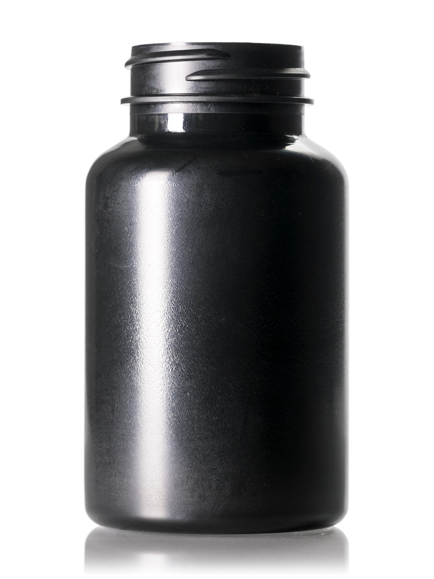 150 cc Black HDPE Plastic Pill Packer Bottle – B714BK