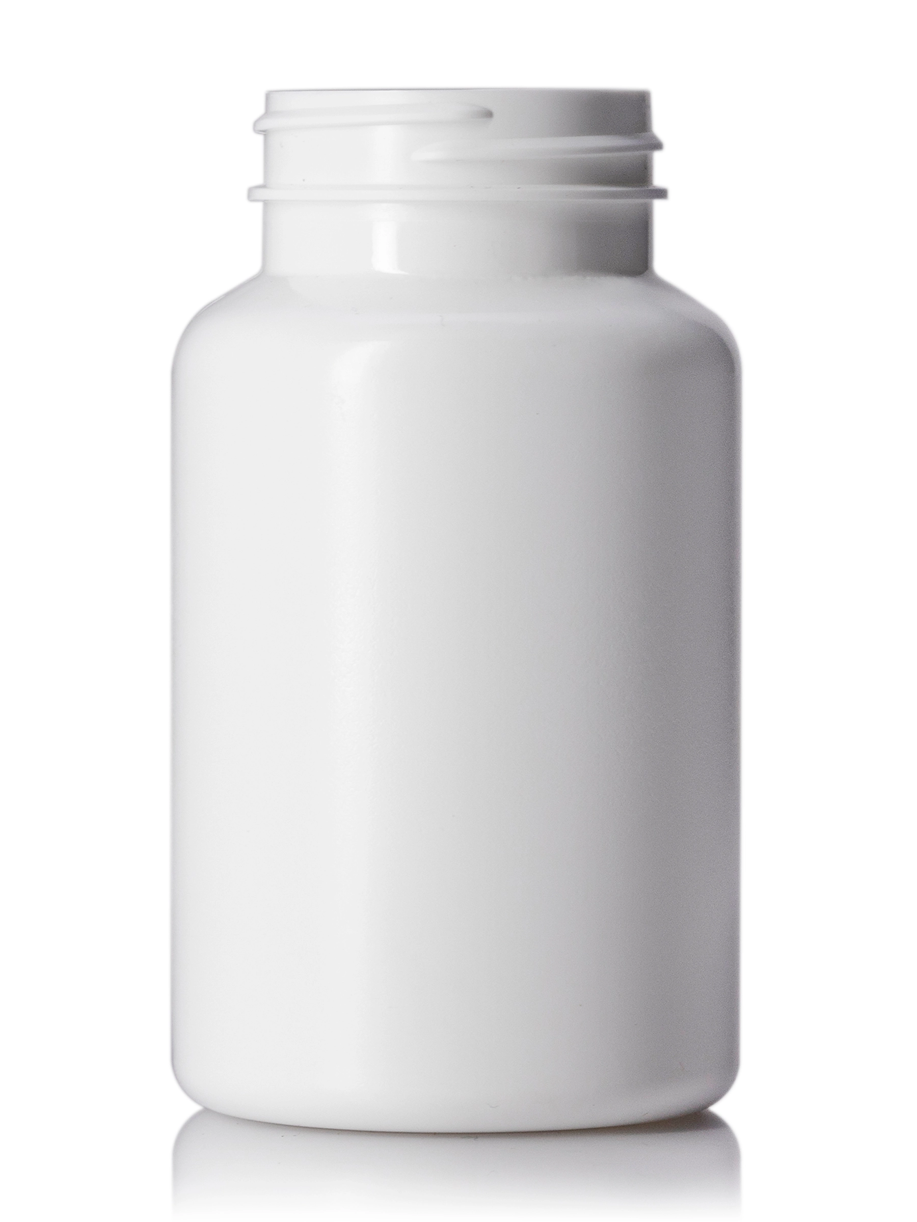 225 cc White HDPE Plastic Pill Packer Bottle – B716WH
