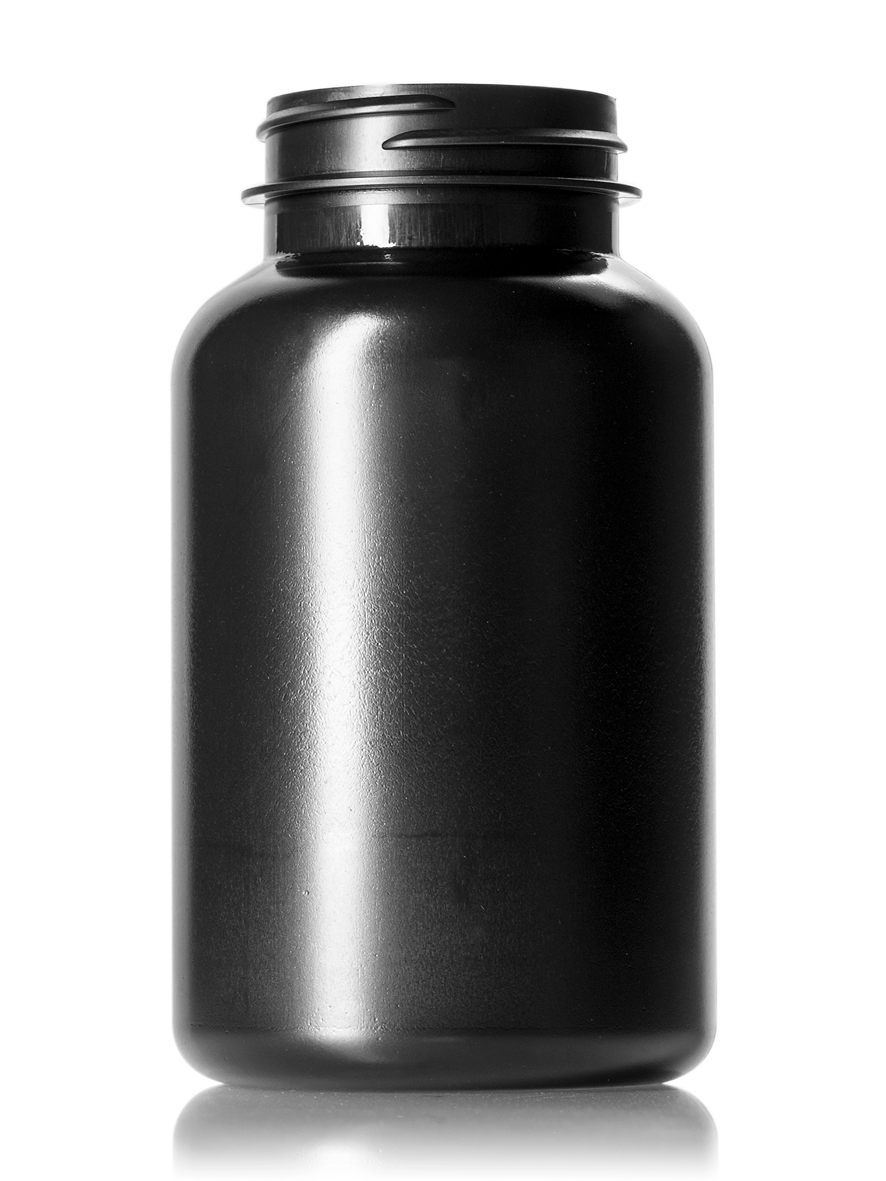275 cc Black HDPE Plastic Pill Packer Bottle – B718BK