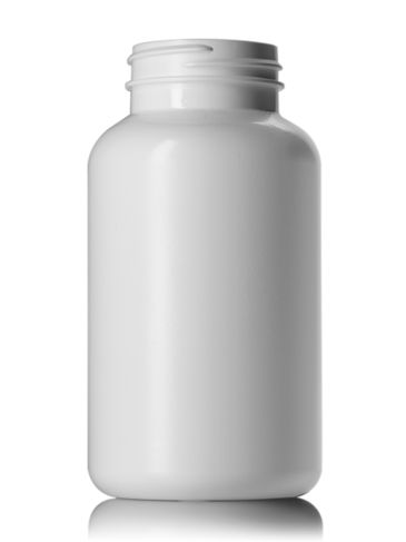 300 cc white HDPE plastic pill packer bottle with 45-400 neck finish
