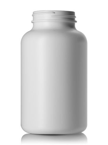 500 cc white HDPE plastic pill packer bottle with 53-400 neck finish