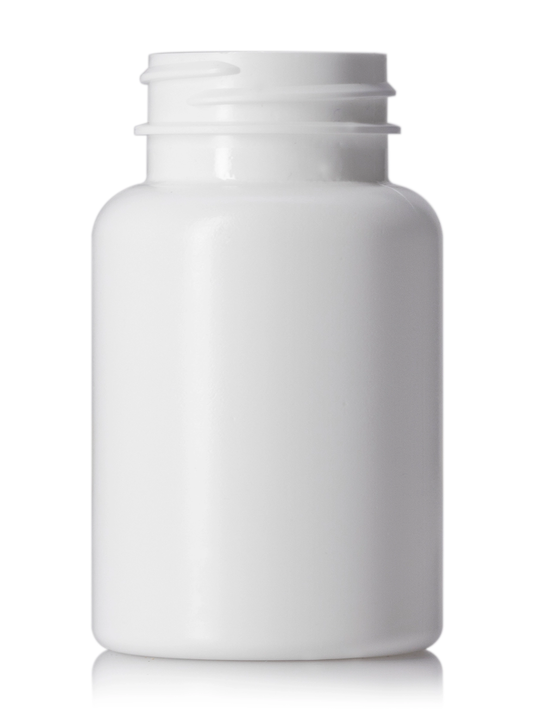 120 cc White HDPE Plastic Pill Packer Bottle – B723WH