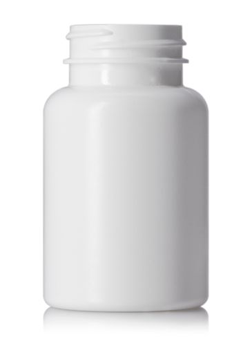 120 cc white HDPE plastic pill packer bottle with 38-400 neck finish