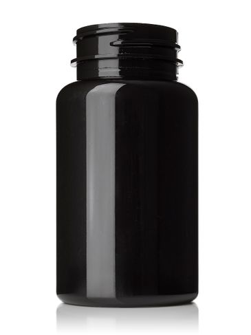 120 cc dark amber PET plastic pill packer bottle with 38-400 neck finish